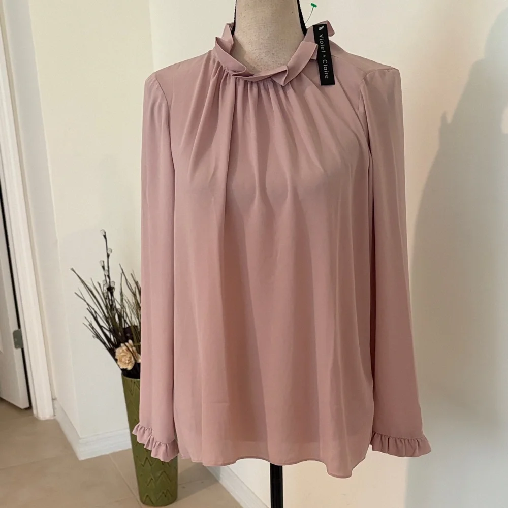 NWT medium violet and Claire pink dress shirt 1105 - Picture 1 of 6